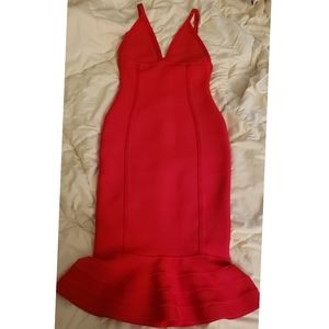 BRAND NEW Red Bondage Dress
